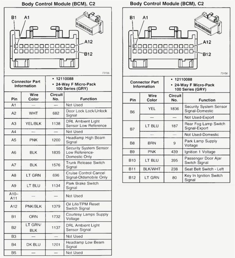 1998 Pontiac Sunfire Radio Wiring Diagram