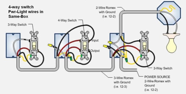 3 Way Wiring Diagram Power At Light