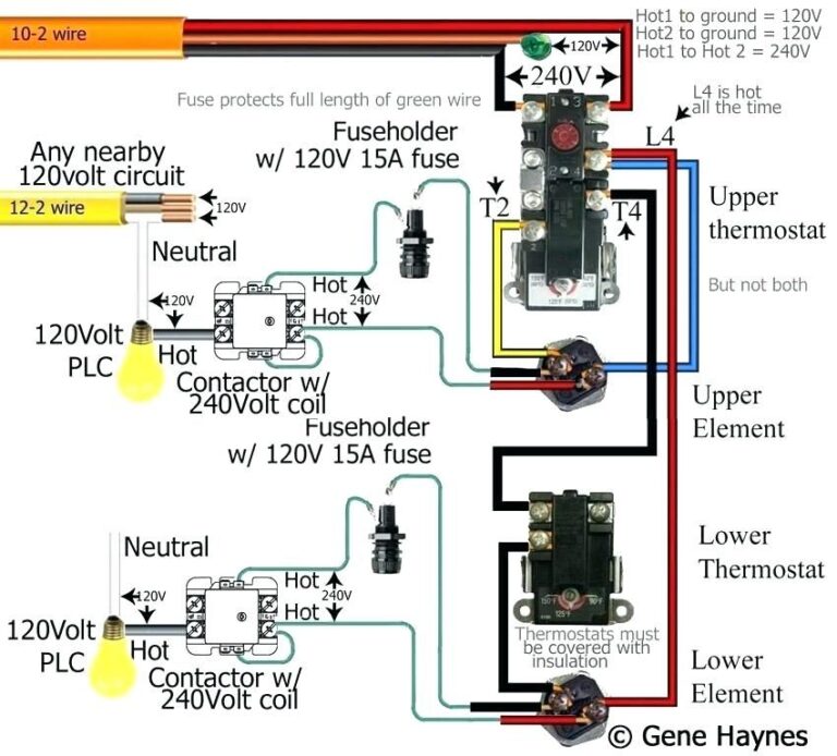 Residential 240v Water Heater Wiring Diagram