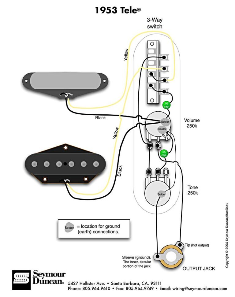 Seymour Duncan Telecaster Wiring Diagrams