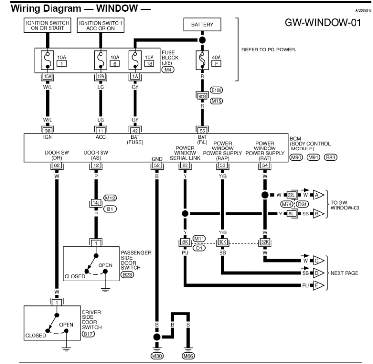 Gm Power Window Switch Wiring Diagram