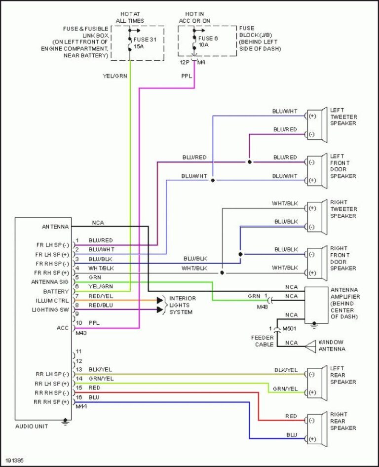 2001 Nissan Altima Stereo Wiring Diagram