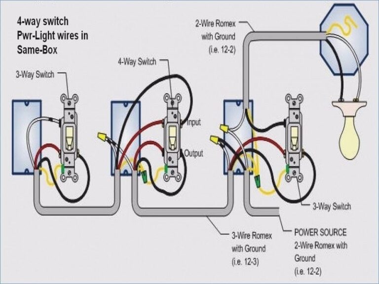 Electrical 3 Way Switch Wiring Diagram Power At Switch