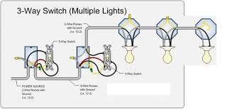 Schematic 3 Way Light Switch Wiring Diagram Multiple Lights