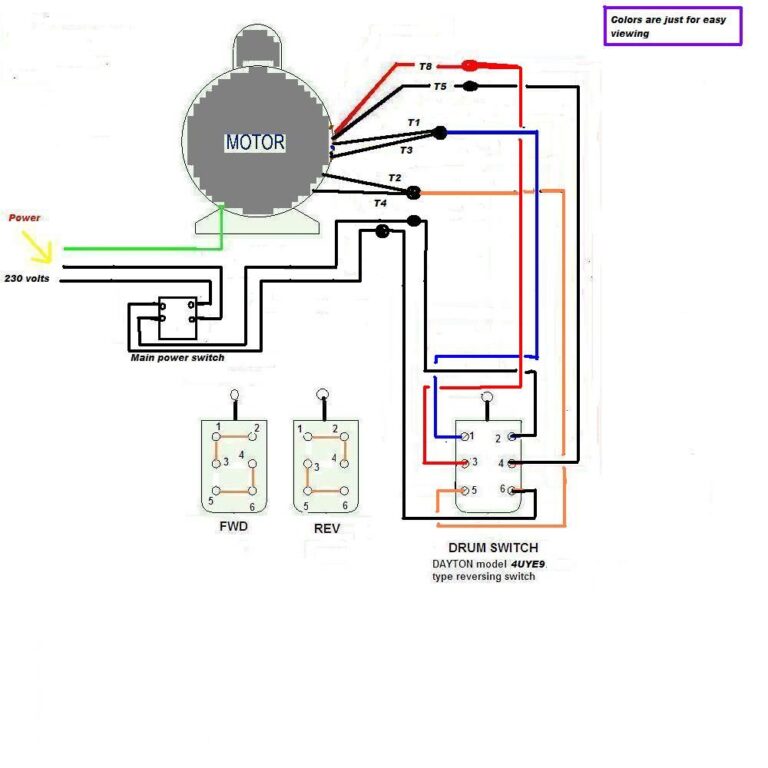 3 Phase Motor Wiring Diagram 6 Leads