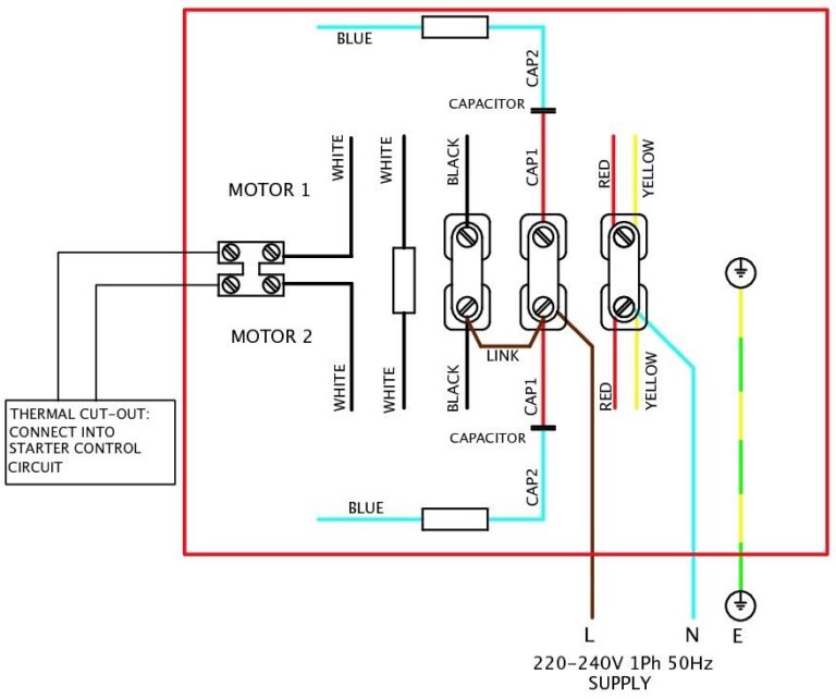 Single Phase Motor Wiring Diagram Forward Reverse
