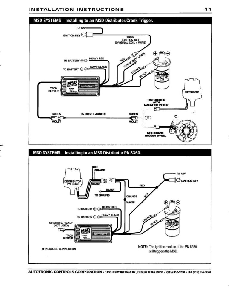 Msd Ignition Wiring Diagram