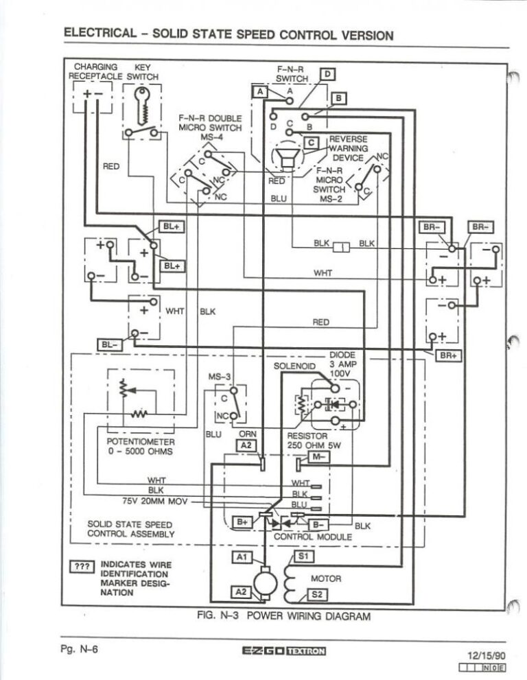 1998 36 Volt Ez Go Golf Cart Wiring Diagram
