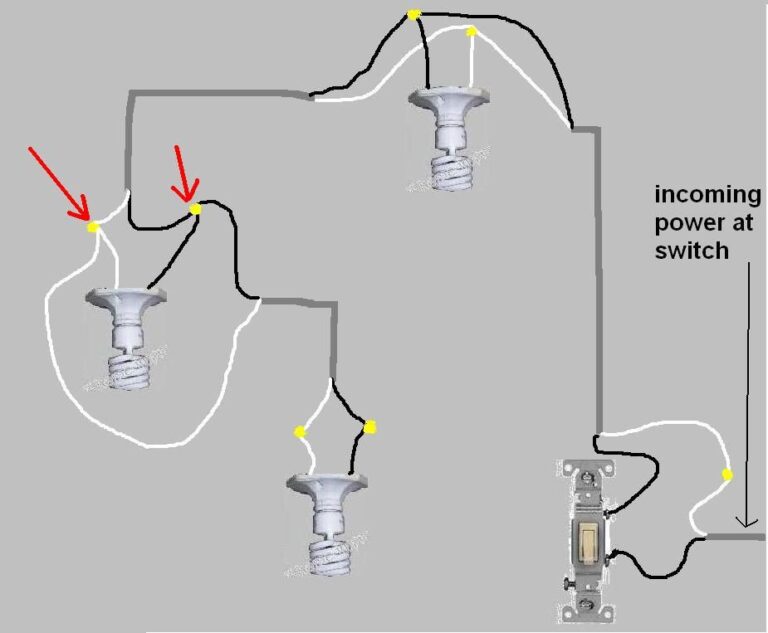 Wiring Lights In Parallel With One Switch Diagram
