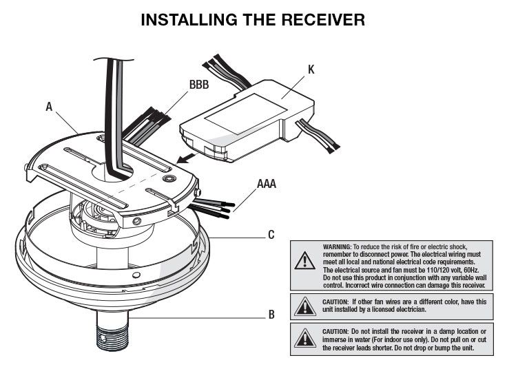 Ceiling Fan Receiver Wiring Diagram