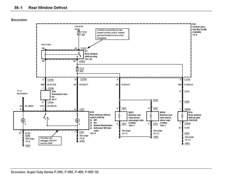 Ford Rear View Mirror Wiring Diagram