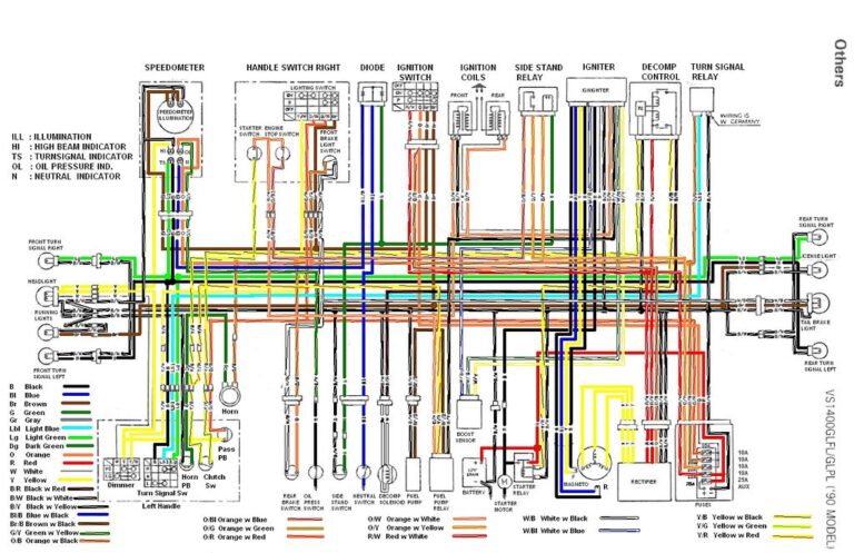 1994 Suzuki Intruder 800 Wiring Diagram