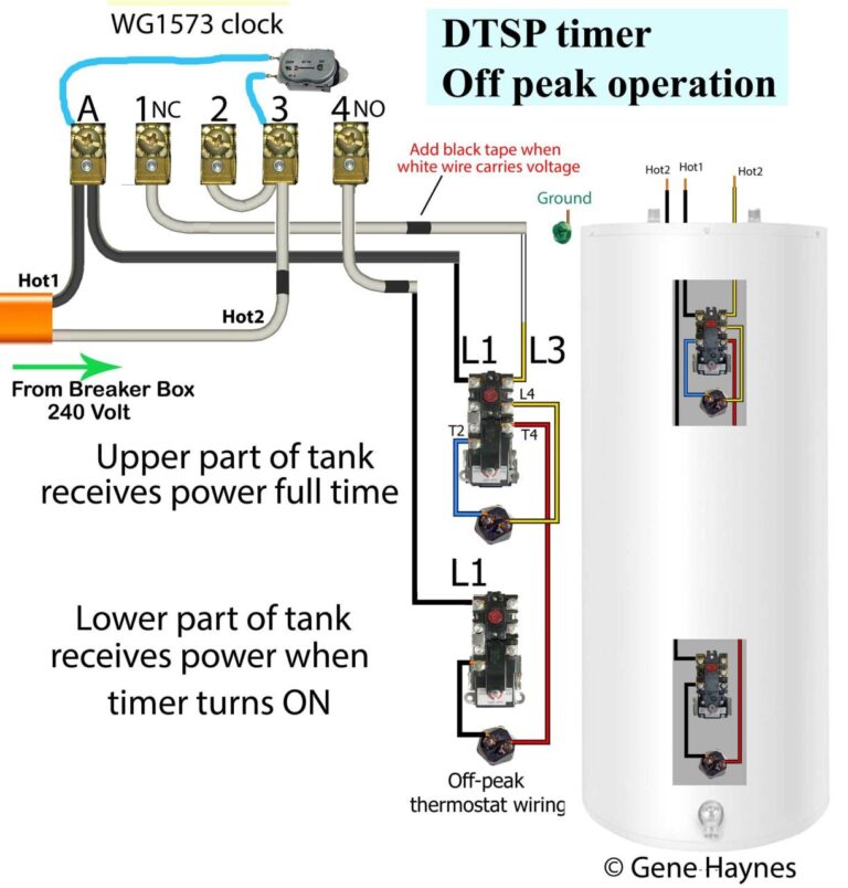 Electric Water Heater Thermostat Wiring Diagram