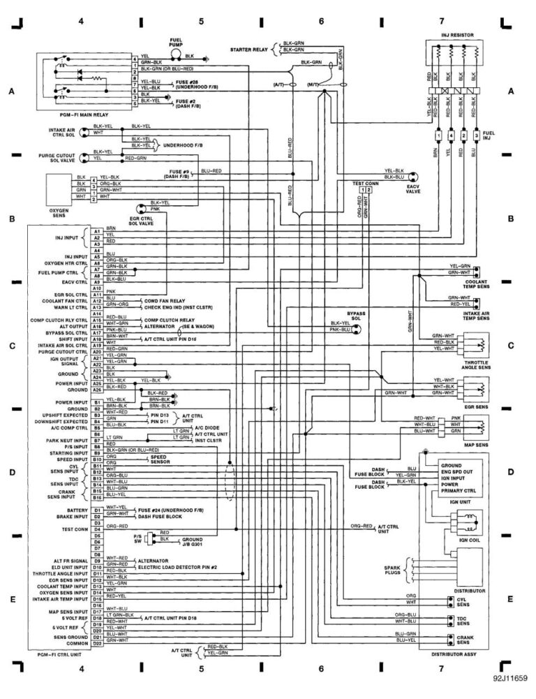 1994 Honda Accord Radio Wiring Diagram