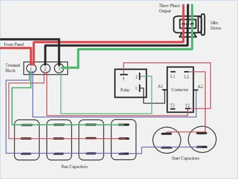 Rotary Phase Converter Wiring Diagram