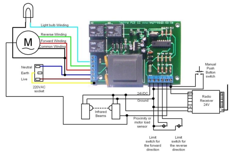 Liftmaster Garage Door Opener Wiring Diagram