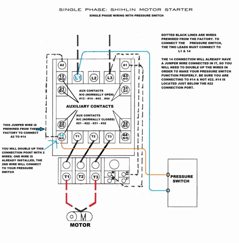 4 Lead Single Phase Motor Wiring Diagram