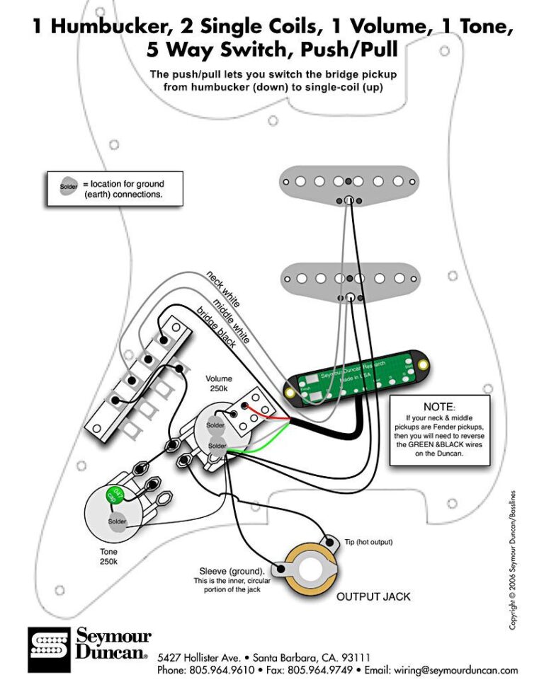 Push Pull Seymour Duncan Wiring Diagrams