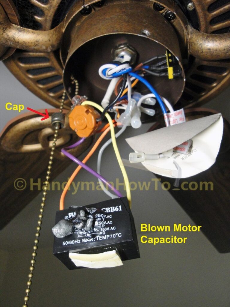 5 Wire Ceiling Fan Capacitor Wiring Diagram