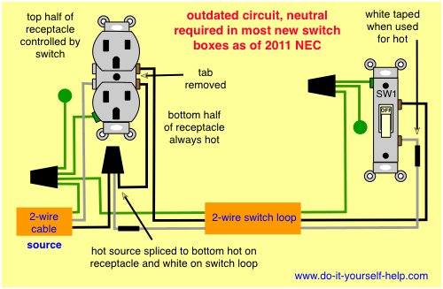 Wiring A Plug To A Light Switch