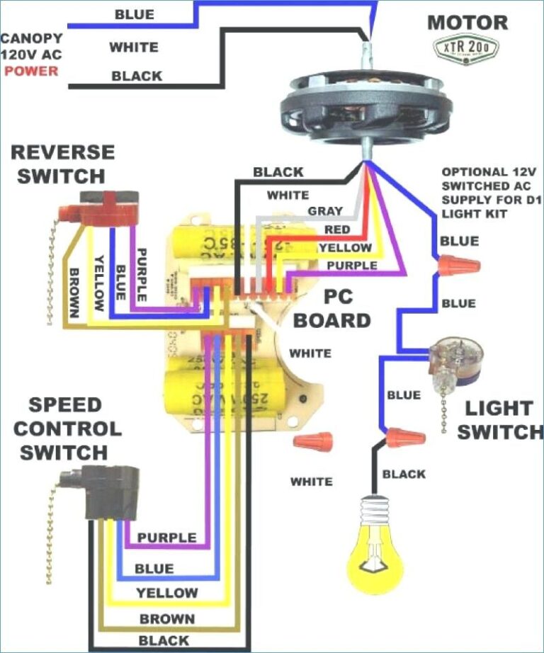 Ceiling Fan Switch Wiring Diagram