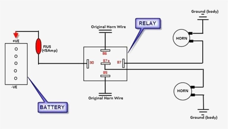 Car Horn Wiring Diagram