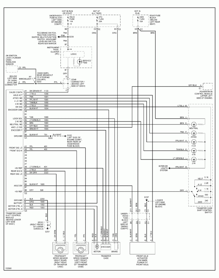 2002 Dodge Ram 1500 Instrument Cluster Wiring Diagram