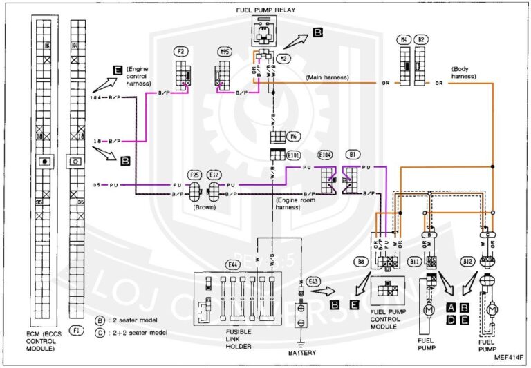 Nissan Silvia S13 Wiring Diagram