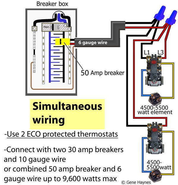 Water Heater Switch Wiring Diagram