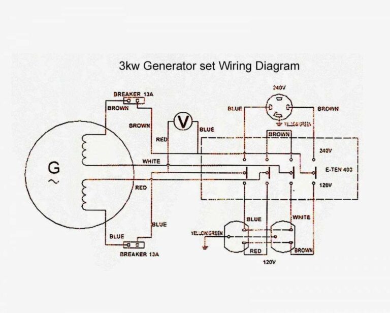 110v 240v Generator Wiring Diagram