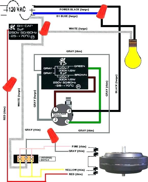 Ceiling Fan Wiring Diagram Red Black White