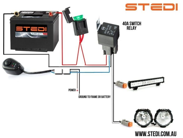 Relay Wiring Diagram For Light Bar