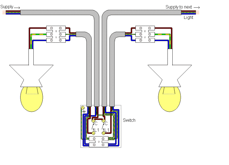 Light Switch Wiring Diagram One Way